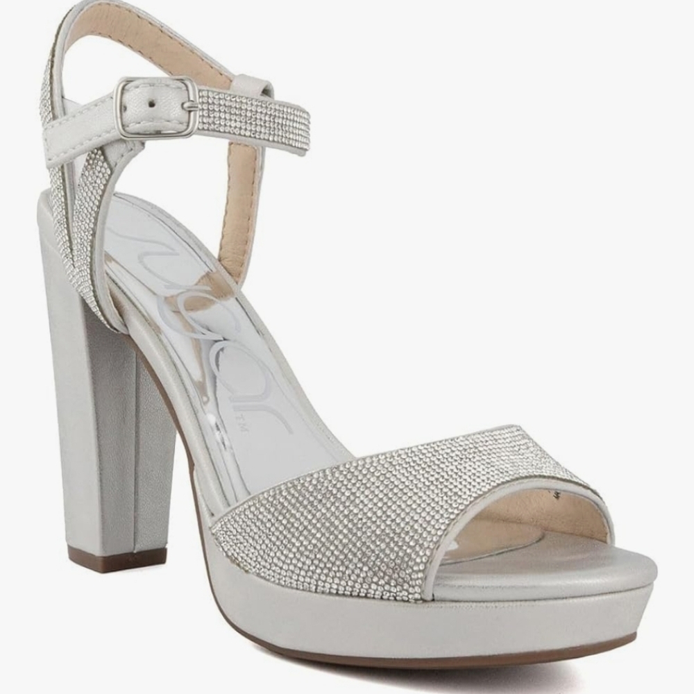 Sugar Women's Two Piece Block Heel Ankle Strap Pump